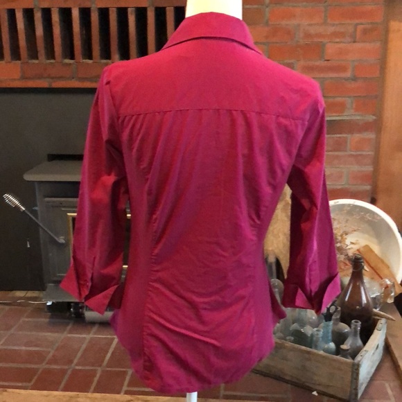 DONATED - 
EUC Zach & Rachel Wine Blouse - Picture 5 of 11